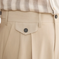 Men's Tailored Straight Leg Pleated Trousers