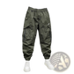 Men's Tapered Cargo Joggers with Elastic Waist and Pockets