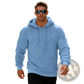 Men's Textured Fleece Lined Knit Hoodie