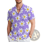 Men's Tropical Surfing Bigfoot Short Sleeve Hawaiian Shirt
