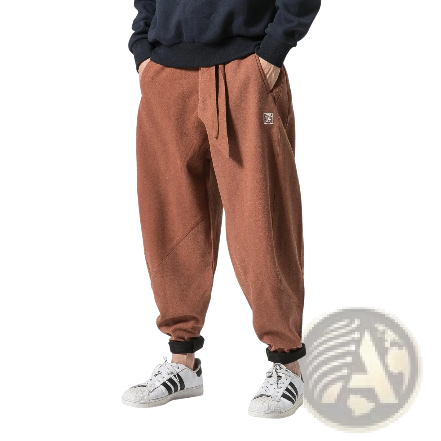 Men's Velvet Lined Relaxed Fit Cargo Joggers