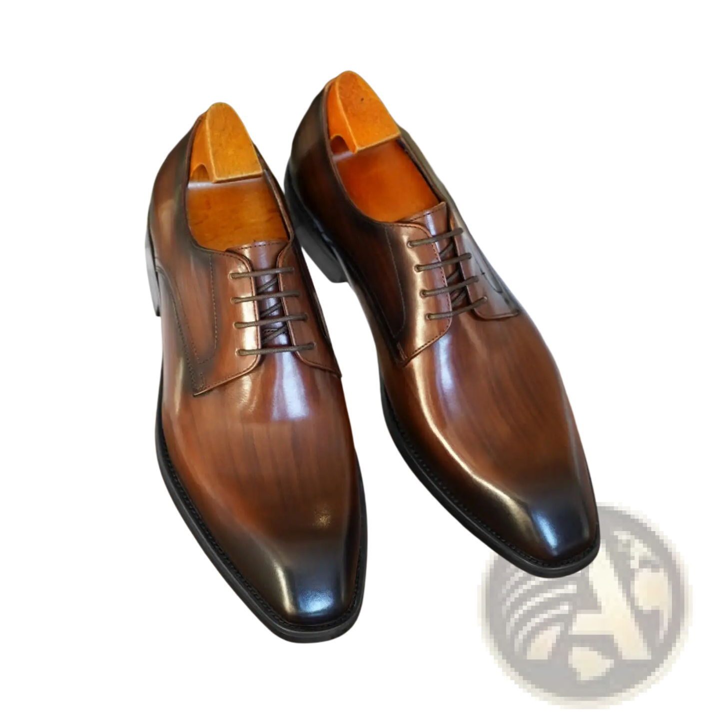 Men's Vintage Square Toe Leather Shoes