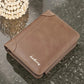 Men's Classic Slim Stitched Leather Wallet