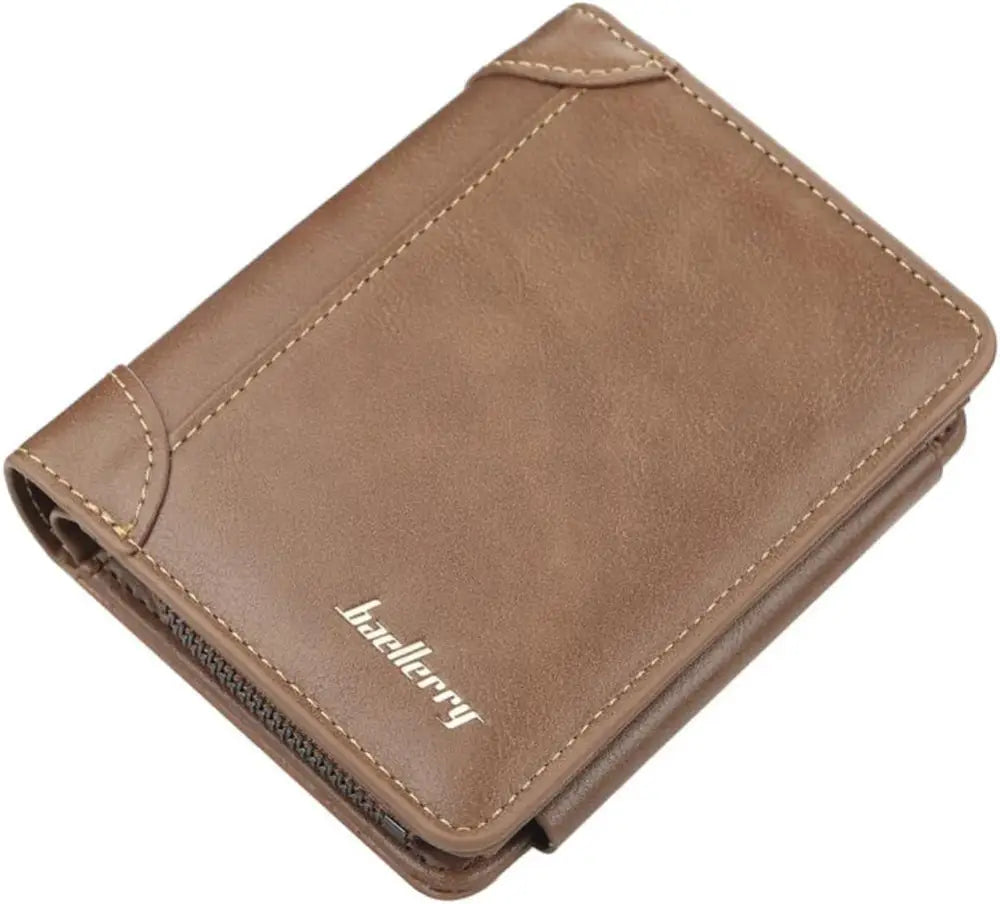 Men's Classic Slim Stitched Leather Wallet