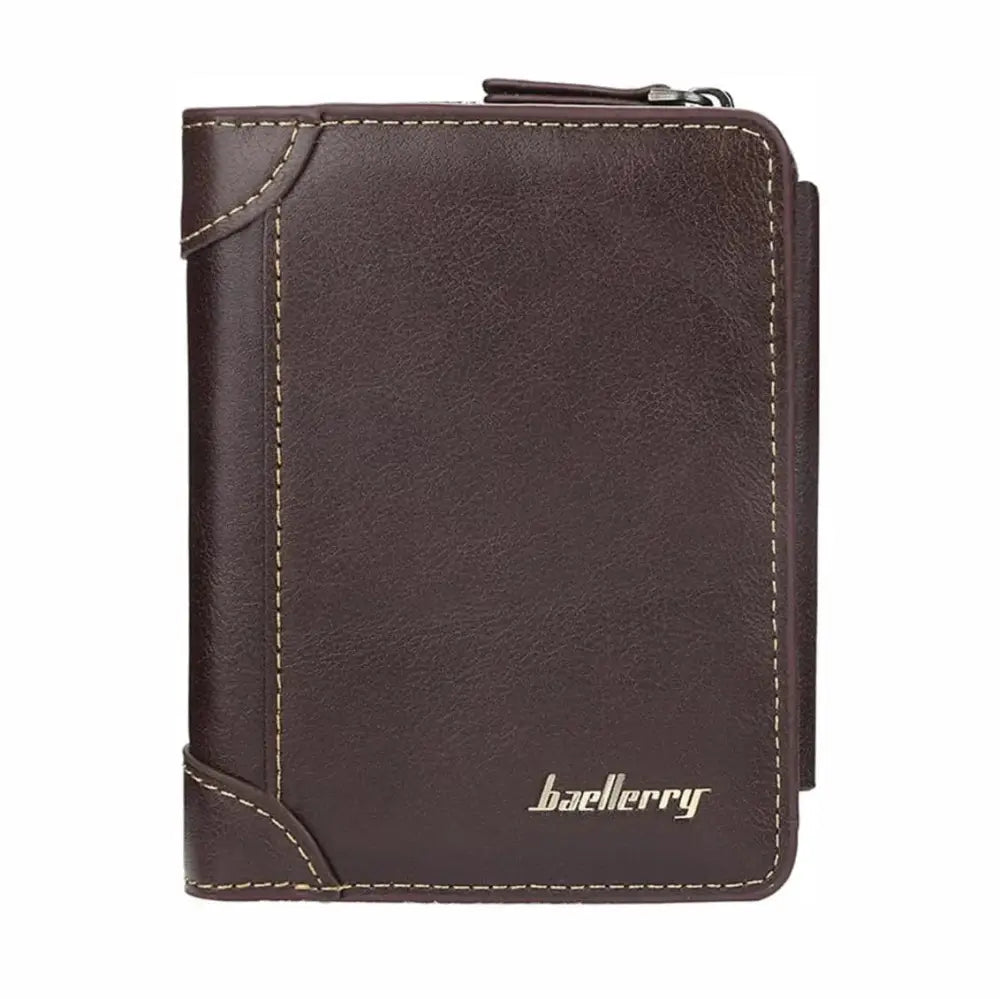 Men's Classic Slim Stitched Leather Wallet