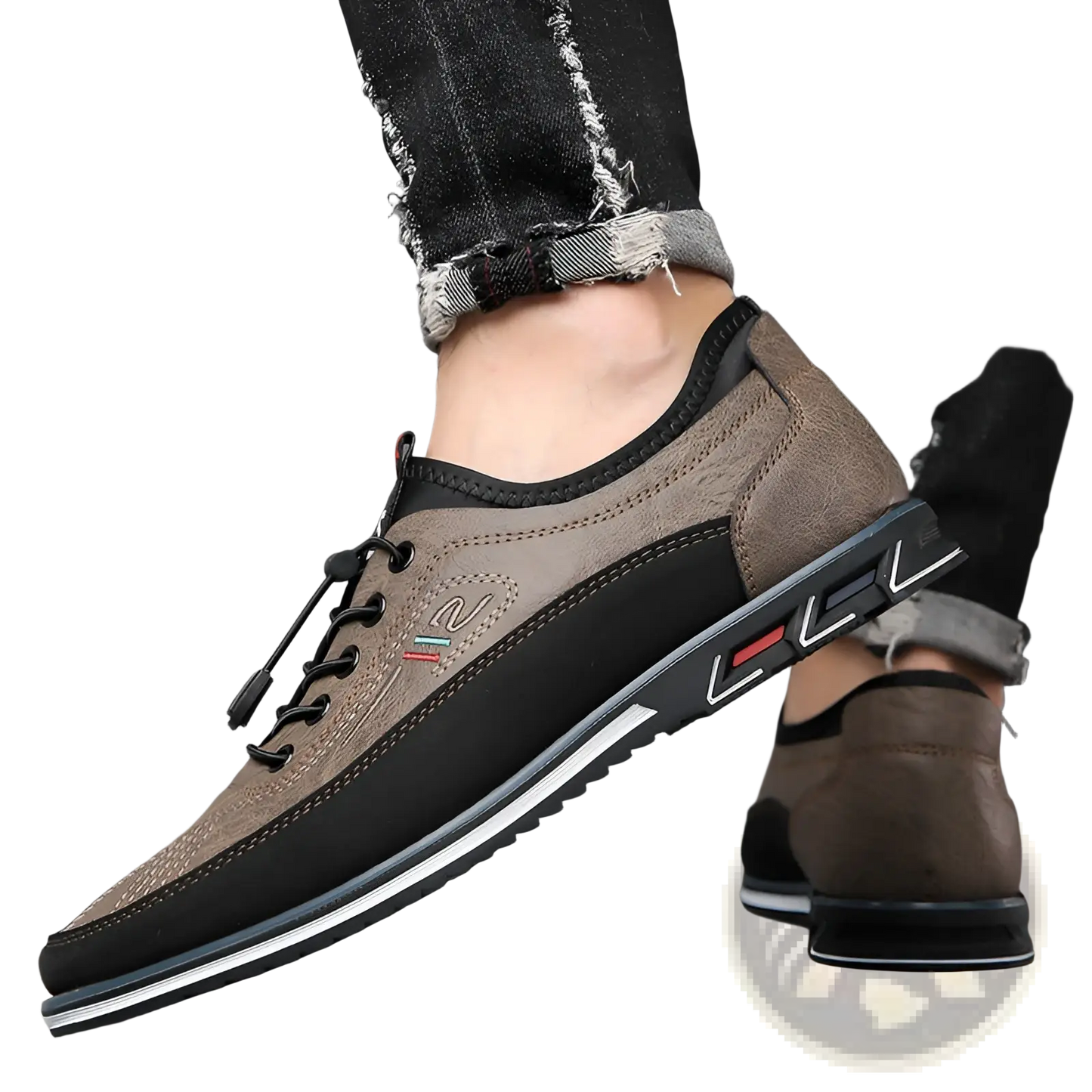 Men's Waterproof Genuine Leather Sports Shoes