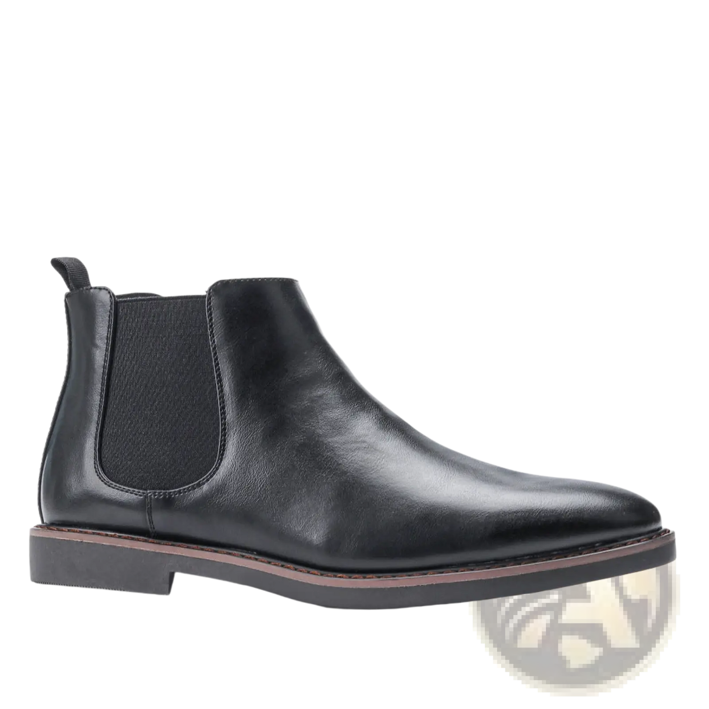 Men's Waterproof Leather Chelsea Boots with Tan Sole