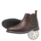 Men's Waterproof Leather Chelsea Boots with Tan Sole