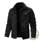 Men's Winter Fleece Lined Shearling Denim Jacket