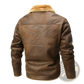 Men's Winter Fleece Lined Shearling Denim Jacket