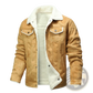 Men's Winter Fleece Lined Shearling Denim Jacket