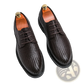 Men's Woven Leather Platform British Dress Shoes