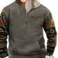 Men's Yellowstone Tribal Print Quarter Zip Fleece Hoodie