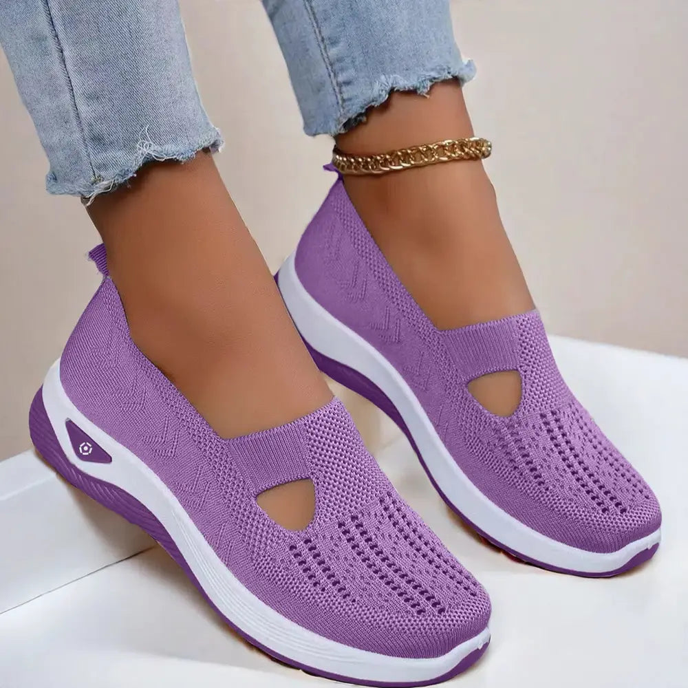 Women's Breathable Mesh Slip on Casual Flats