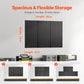 Black Steel Wall Pegboard Organizer 3 Pack