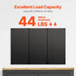 Black Steel Wall Pegboard Organizer 3 Pack