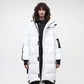 Utility Down Coat with Backpack - White
