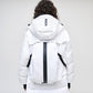 Utility Down Coat with Backpack - White