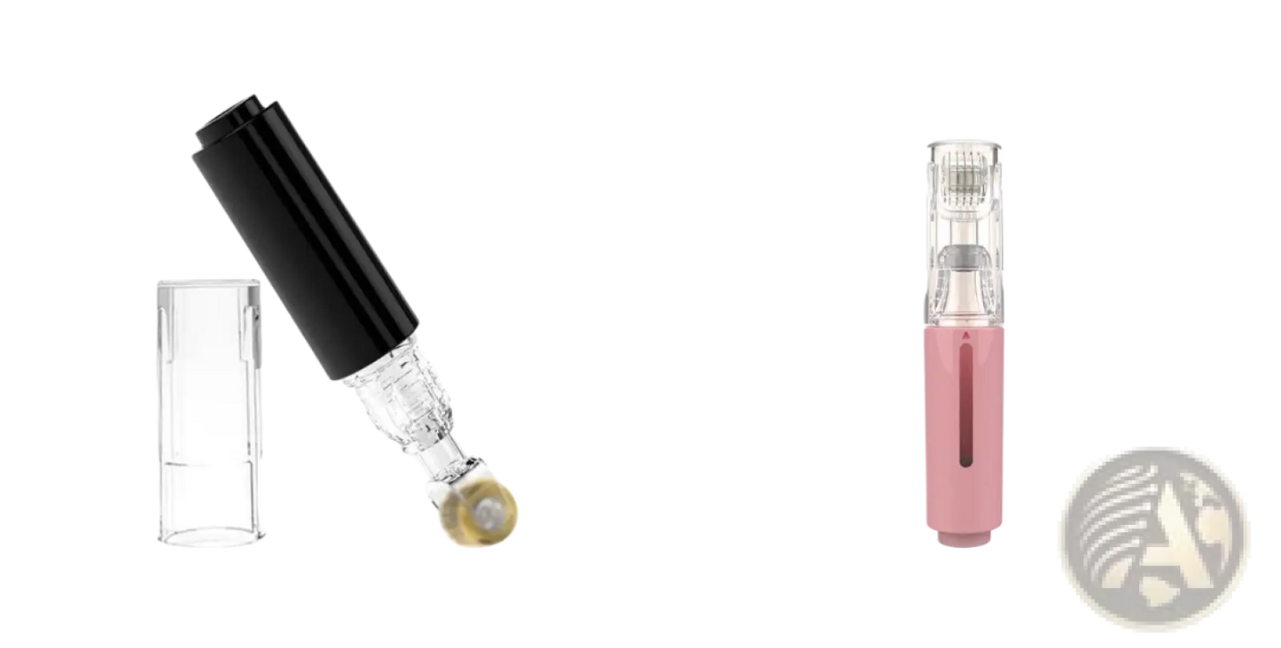 Microneedle Lip Roller and Serum Applicator Device