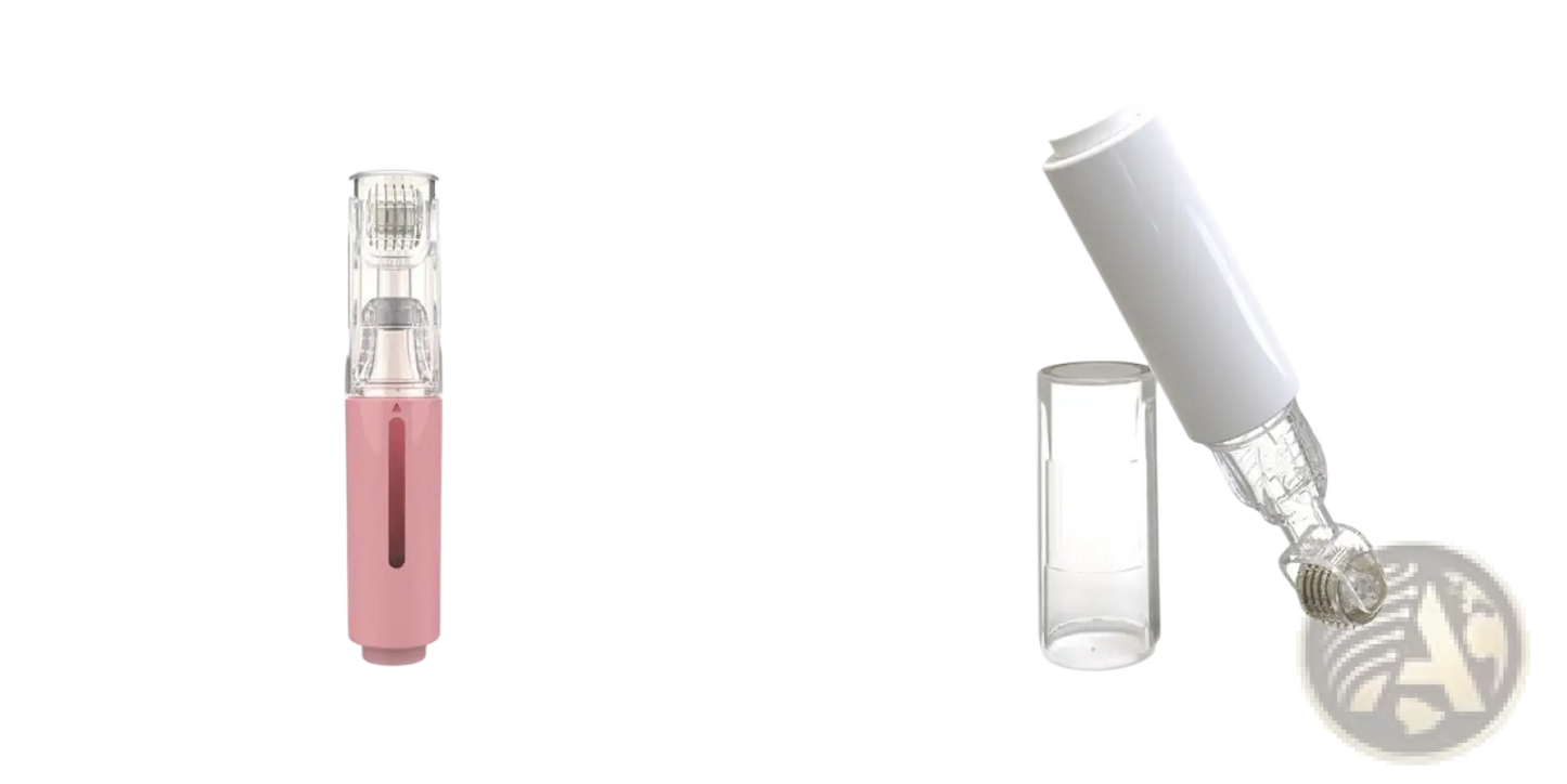 Microneedle Lip Roller and Serum Applicator Device