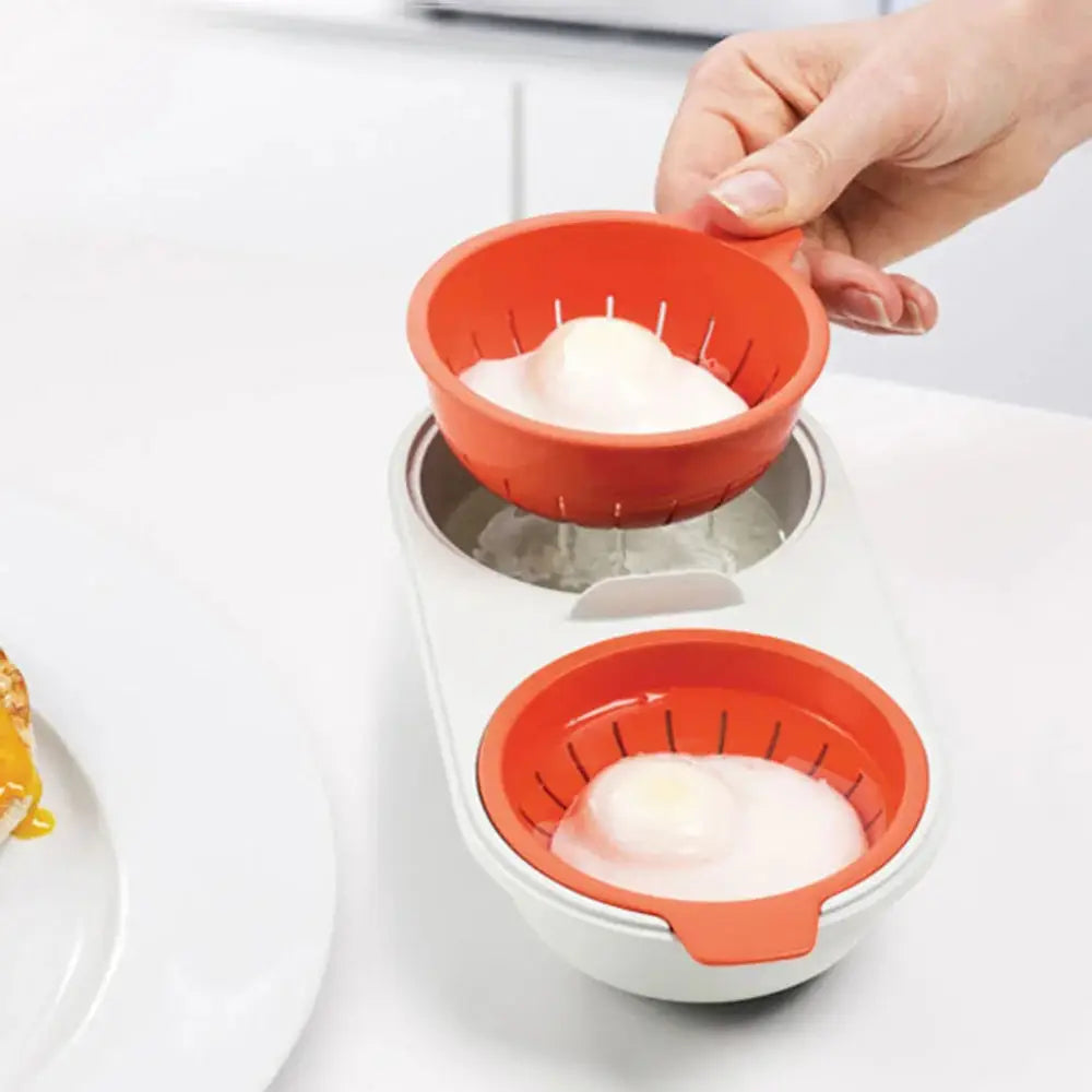 Microwave Double Cup Egg Poacher and Boiler