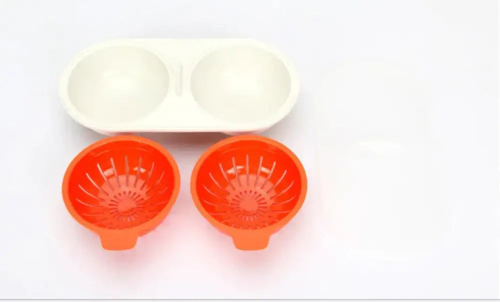 Microwave Double Cup Egg Poacher and Boiler