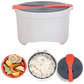 Microwave Rice Cooker 2l Steamer with Strainer Spoon