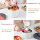 Microwave Rice Cooker 2l Steamer with Strainer Spoon