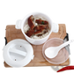 Microwave Rice Cooker with Steamer Lid and Handles