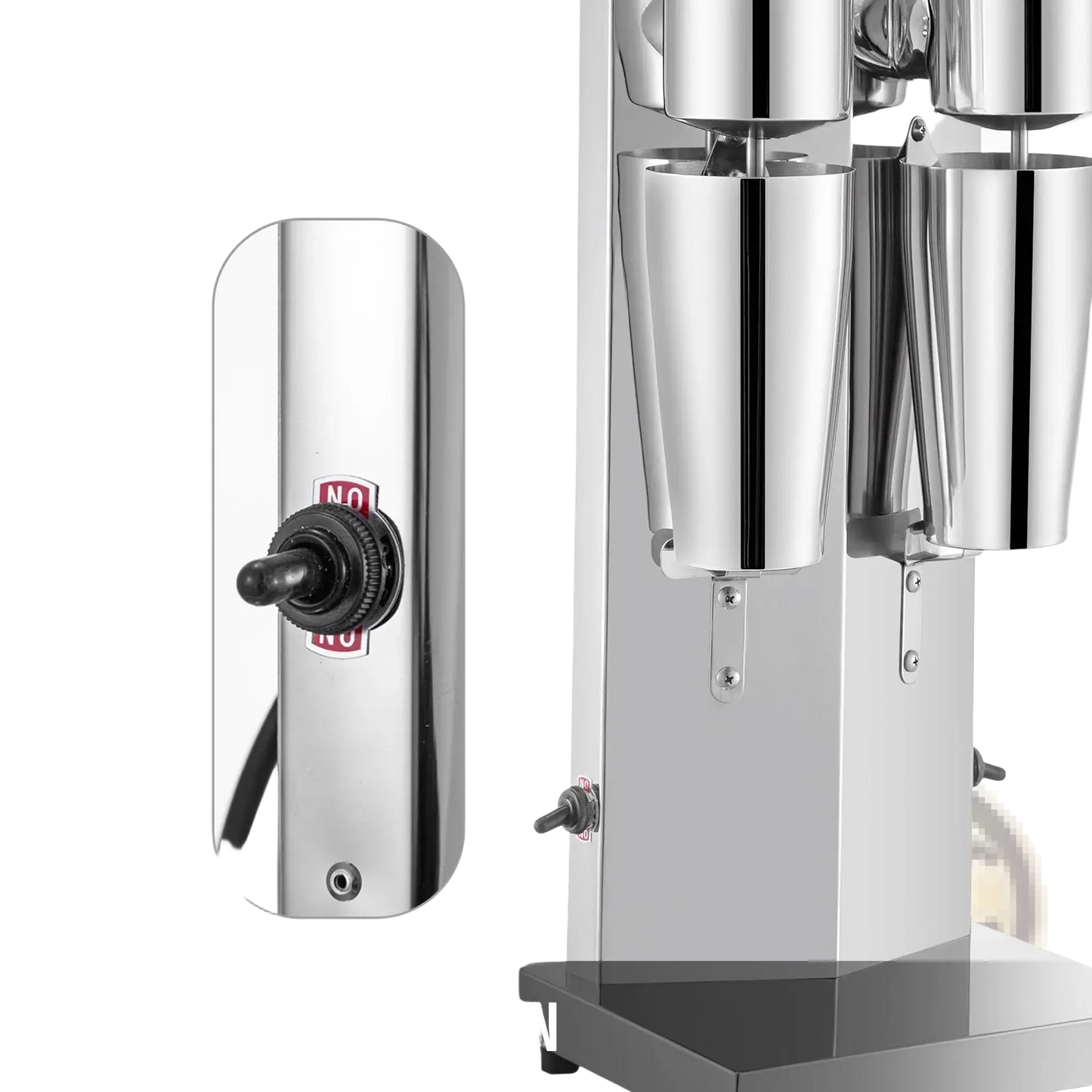 Milkshake Maker Commercial Double Head 180w Silver