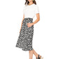 Leota's Women Mindy Skirt Zig Zag Black White