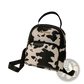 Mini Backpack Cow and Snake Print Korean Style