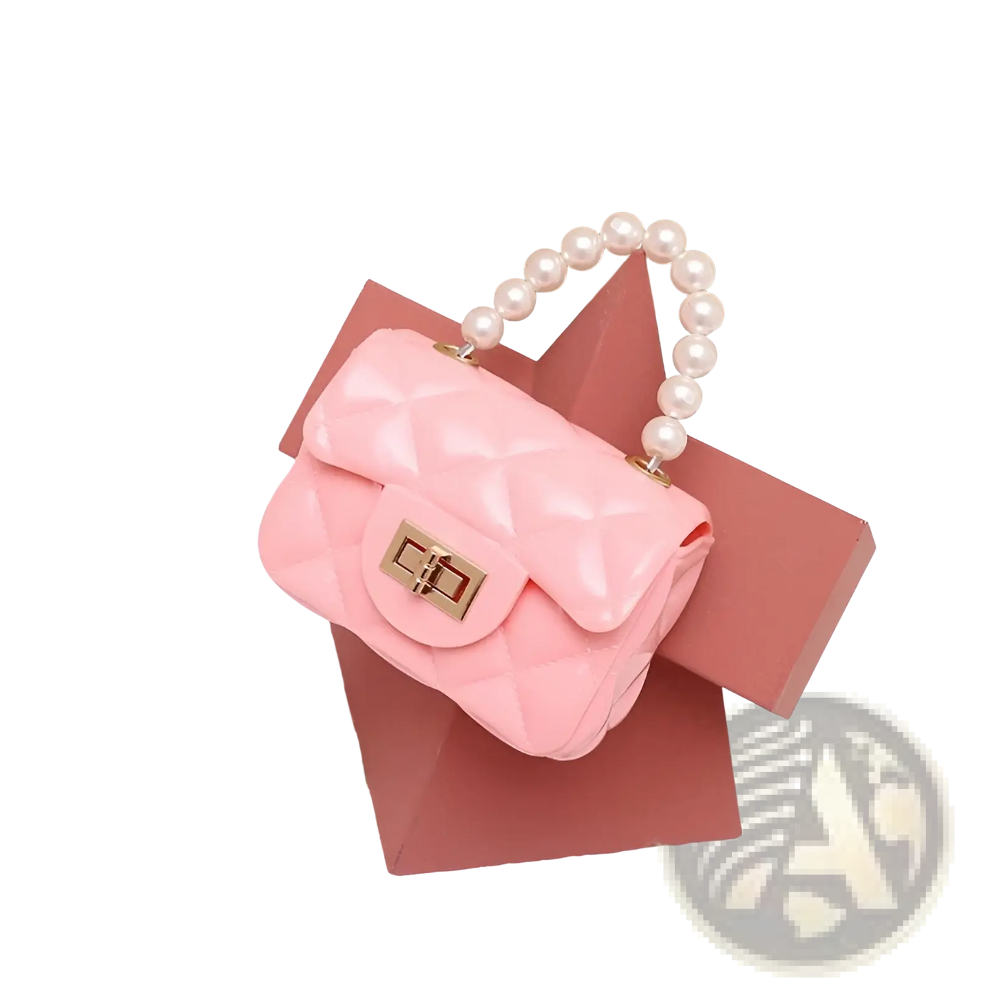 Mini Quilted Pearl Crossbody Bag for Women