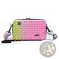 Mini Suitcase Crossbody Bag with Rainbow Strap