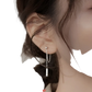 Minimalist Geometric Chain and Bar Dangle Earrings