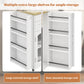 Mobile Kitchen Island with Foldable Worktop and Wheels