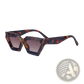 Modern Irregular Cat Eye Uv400 Geometric Sunglasses