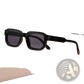 Modern Square Frame Retro Tinted Sunglasses