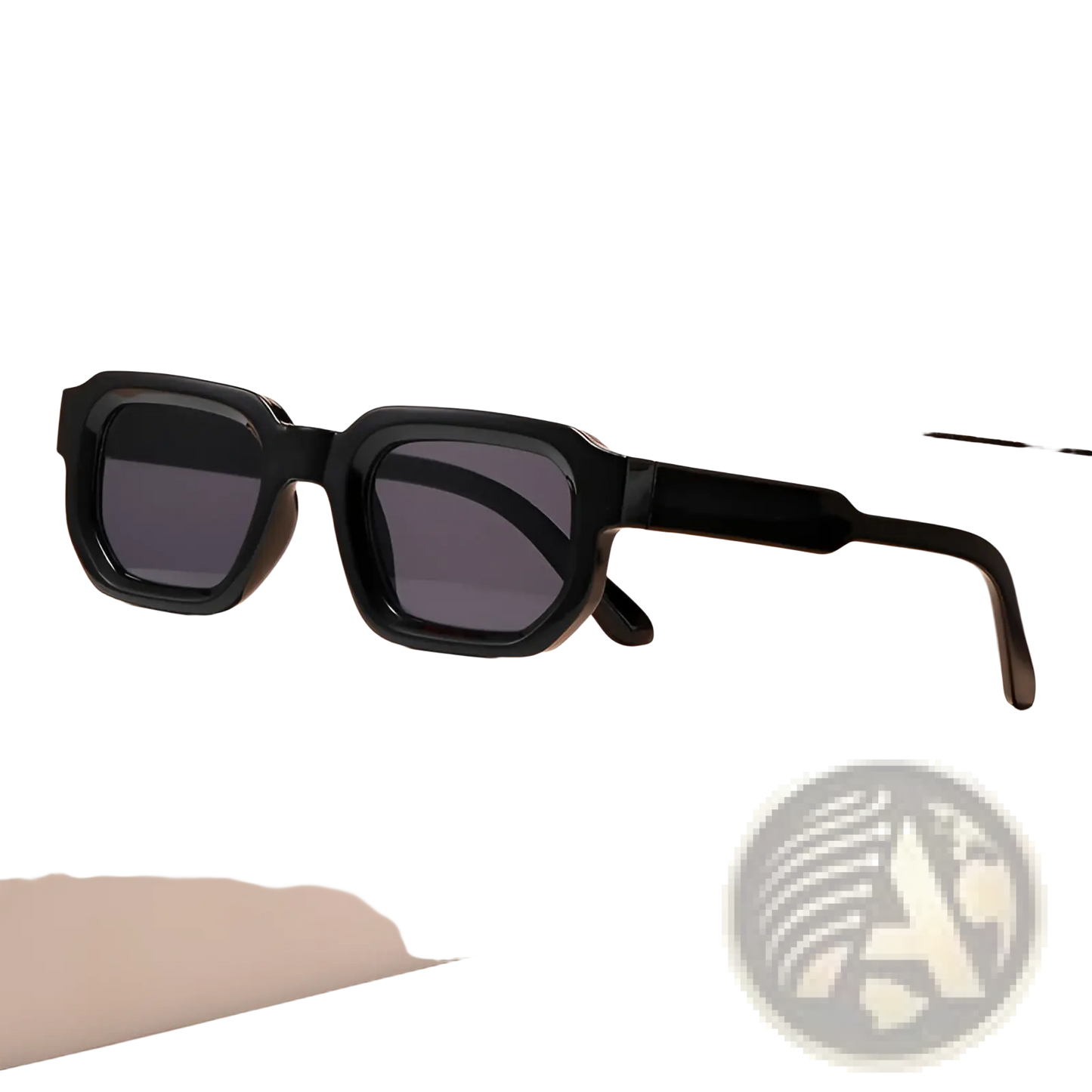 Modern Square Frame Retro Tinted Sunglasses