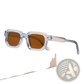 Modern Square Frame Retro Tinted Sunglasses
