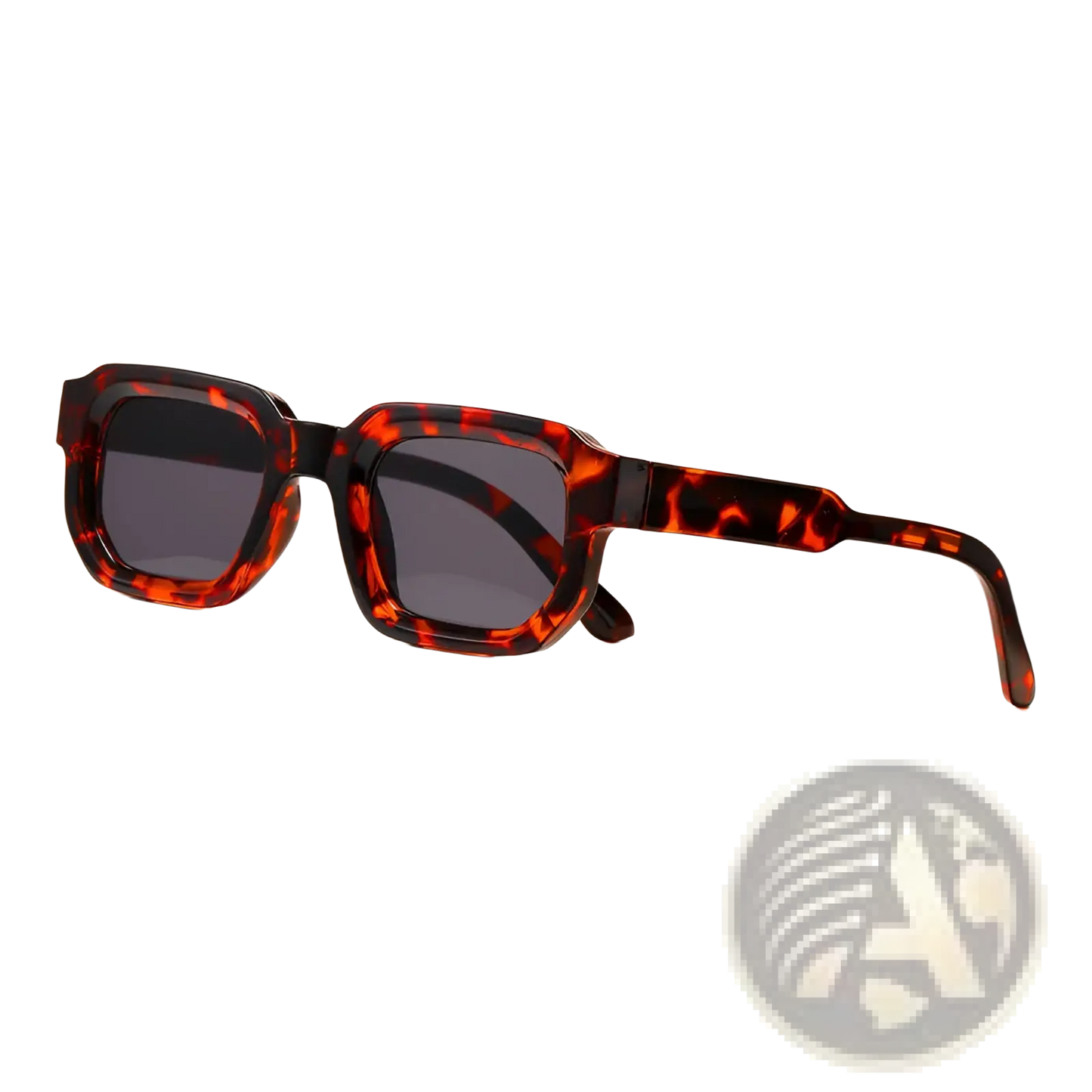 Modern Square Frame Retro Tinted Sunglasses