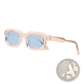 Modern Square Frame Retro Tinted Sunglasses
