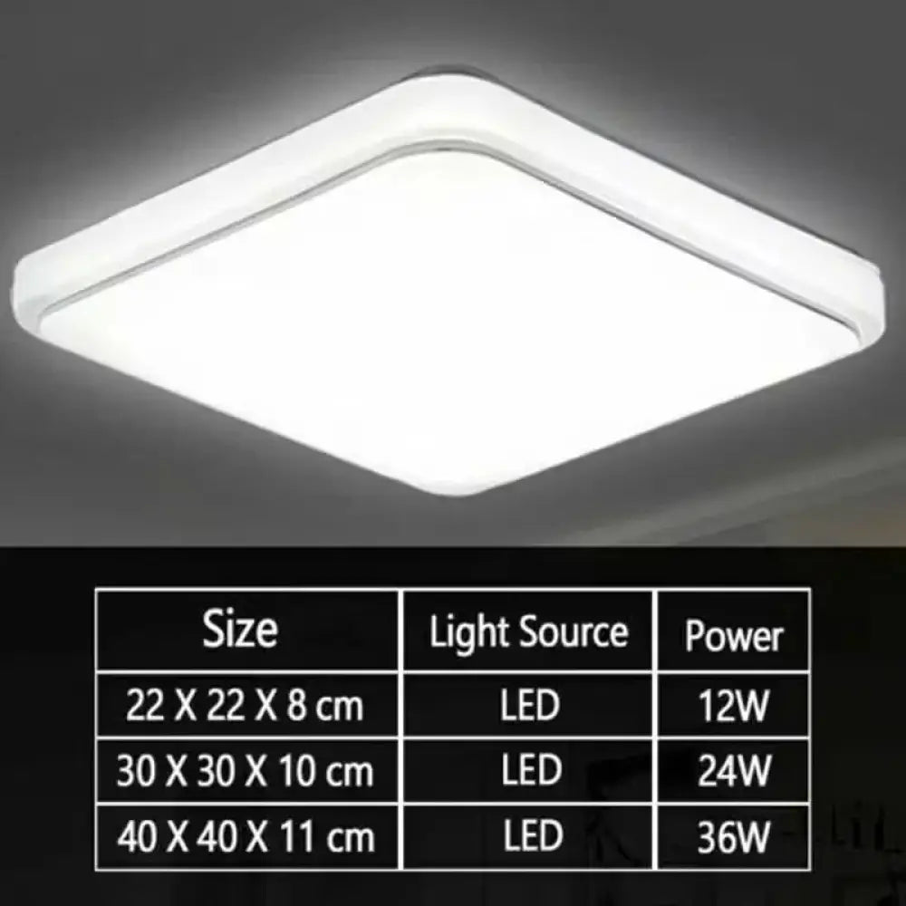 Modern 24w Square Led Ceiling Light with Minimalist Frame