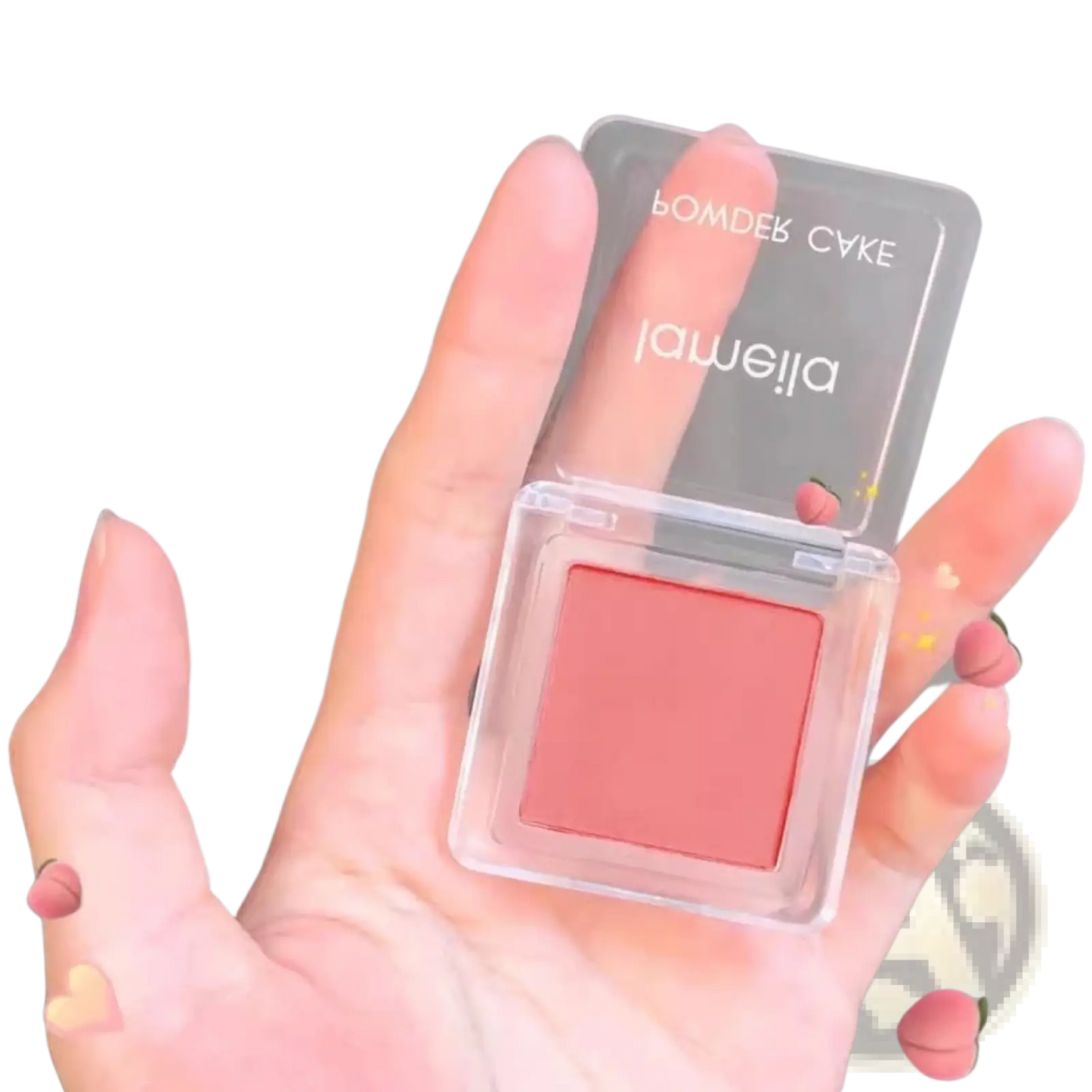 Monochrome Powder Blush Compact with Brush 4 Colors