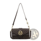 Monogram Letter Print Crossbody Messenger Bag
