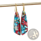 Mosaic Geometric Stone Flower Drop Earrings