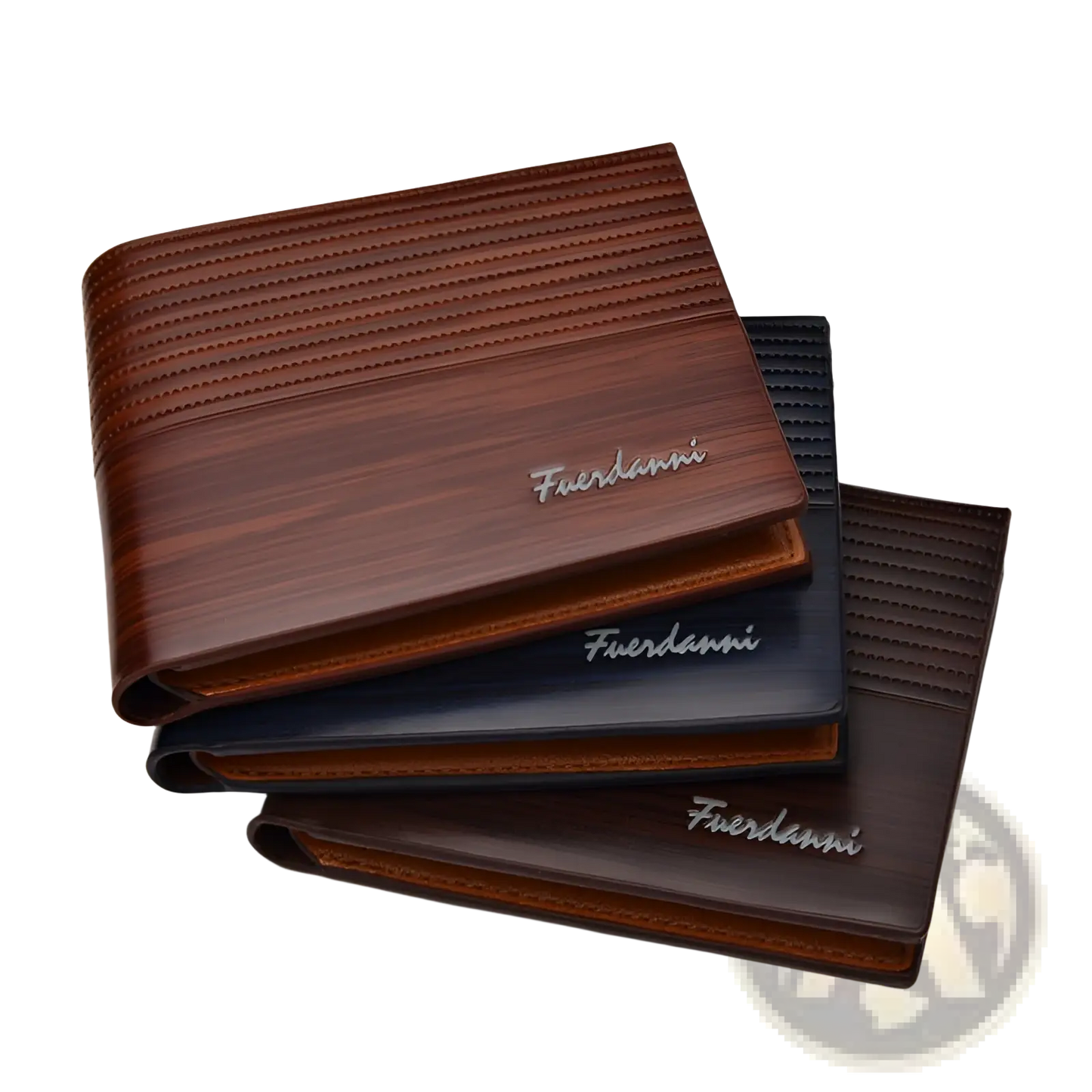 Multi-card Pu Leather Wallet with Embossed Logo