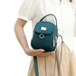 Multi Pocket Nylon Crossbody Bag with Earbud Case Attachment
