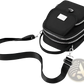 Multi Pocket Nylon Crossbody Bag with Earbud Case Attachment