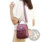Multi Pocket Nylon Crossbody Bag with Earbud Case Attachment